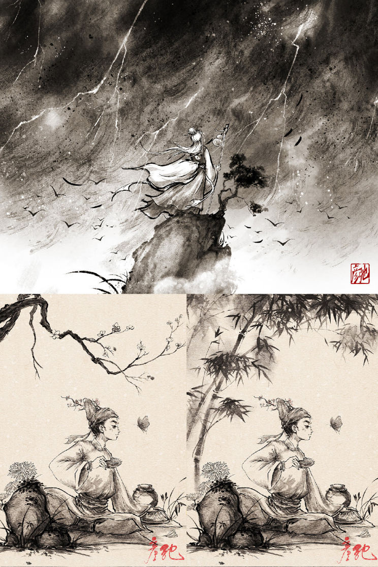 彦弛水墨班第3期不加密2021年1月份完结【画质高清有笔刷课件】
