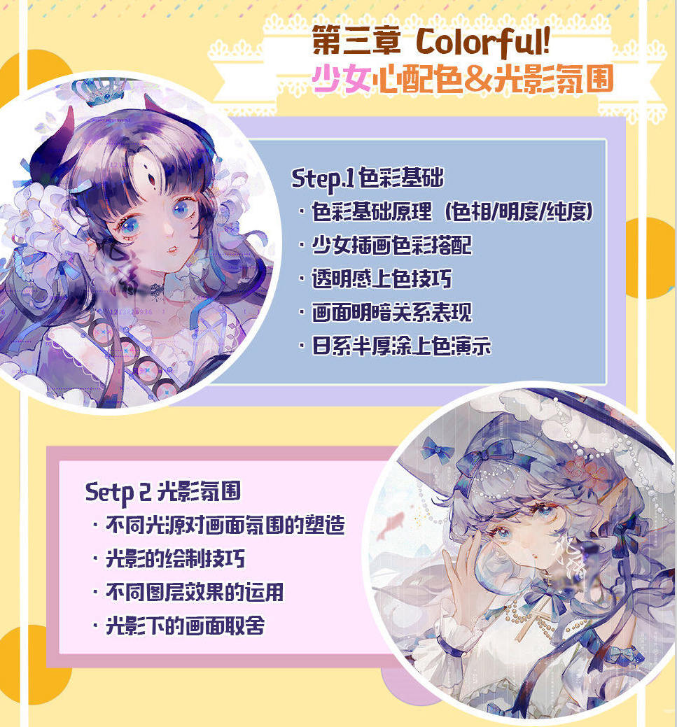 莫那风清2021年少女角色与插图绘制专题班【画质高清有课件】